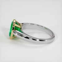 2.01 Ct. Emerald Ring, 18K Yellow & White 4