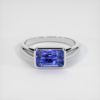 5.38 Ct. Blue Sapphire Ring, Platinum 950 1