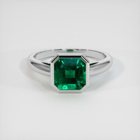 1.83 Ct. Emerald Ring, Platinum 950 1