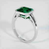 2.68 Ct. Emerald Ring, Platinum 950 2