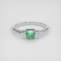 1.21 Ct. Emerald Ring, Platinum 950 1
