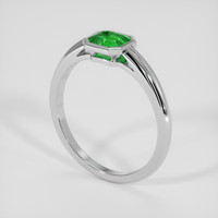 1.00 Ct. Emerald Ring, Platinum 950 2
