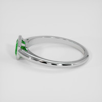 1.00 Ct. Emerald Ring, Platinum 950 4