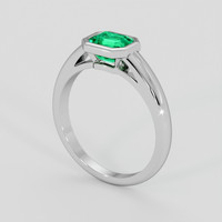 1.04 Ct. Emerald Ring, Platinum 950 2
