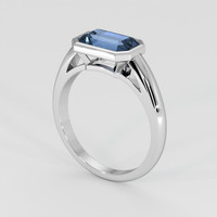 2.08 Ct. Gemstone Ring, Platinum 950 2