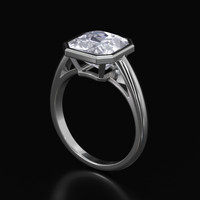 2.92 Ct. Gemstone Ring, Platinum 950 2