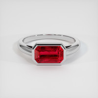 2.23 Ct. Ruby Ring, Platinum 950 1