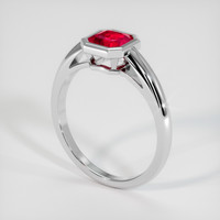 1.03 Ct. Ruby Ring, Platinum 950 2