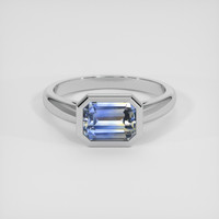 1.95 Ct. Bi Color Sapphire Ring, Platinum 950 1