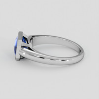 2.07 Ct. Blue Sapphire Ring, Platinum 950 4