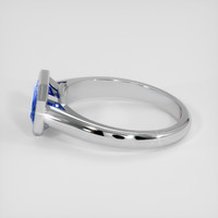 1.51 Ct. Blue Sapphire Ring, Platinum 950 4