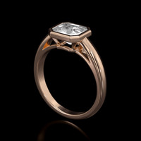 1.20 Ct. Gemstone Ring, 14K Rose Gold 2