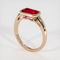 2.23 Ct. Ruby Ring, 14K Rose Gold 2