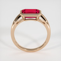 2.23 Ct. Ruby Ring, 14K Rose Gold 3