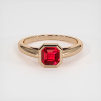 1.03 Ct. Ruby Ring, 14K Rose Gold 1