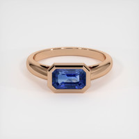 1.46 Ct. Sapphire Ring, 18K Rose Gold 1