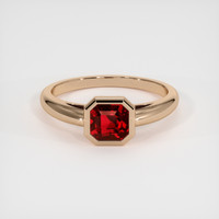 1.65 Ct. Ruby Ring, 18K Rose Gold 1