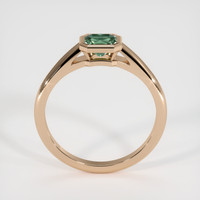 0.78 Ct. Bluish Green Sapphire Ring, 18K Rose Gold 3