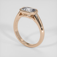 1.64 Ct. White Sapphire Ring, 18K Rose Gold 2