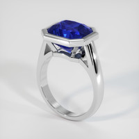 8.03 Ct. Blue Sapphire Ring, 10K White Gold 2