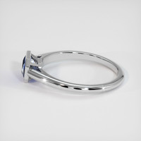 1.25 Ct. Bi Color Sapphire Ring, 10K White Gold 4