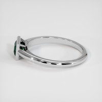0.70 Ct. Bluish Green Sapphire Ring, 10K White Gold 4