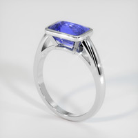 5.38 Ct. Blue Sapphire Ring, 14K White Gold 2
