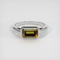 2.48 Ct. Gemstone Ring, 14K White Gold 1
