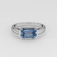 2.08 Ct. Gemstone Ring, 14K White Gold 1