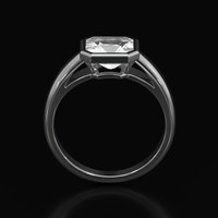 1.20 Ct. Gemstone Ring, 14K White Gold 3