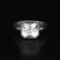 2.92 Ct. Gemstone Ring, 14K White Gold 1