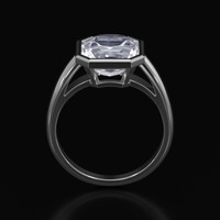 2.92 Ct. Gemstone Ring, 14K White Gold 3