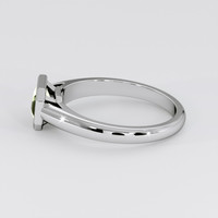 1.04 Ct. Green Sapphire Ring, 14K White Gold 4