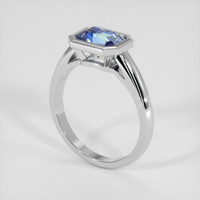 1.95 Ct. Bi Color Sapphire Ring, 14K White Gold 2