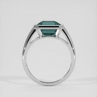 5.21 Ct. Bluish Green Sapphire Ring, 14K White Gold 3