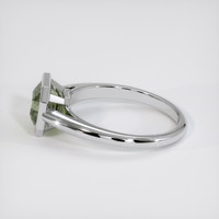 1.94 Ct. Greenish Brown Sapphire Ring, 14K White Gold 4