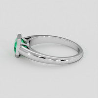 1.04 Ct. Emerald Ring, 18K White Gold 4