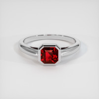 1.65 Ct. Ruby Ring, 18K White Gold 1