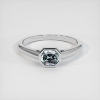 1.29 Ct. Sapphire Ring, 18K White Gold 1