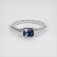 1.25 Ct. Bi Color Sapphire Ring, 18K White Gold 1