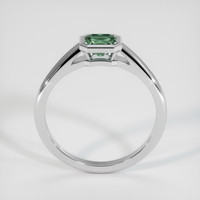 0.78 Ct. Bluish Green Sapphire Ring, 18K White Gold 3