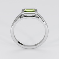 1.04 Ct. Green Sapphire Ring, 18K White Gold 3