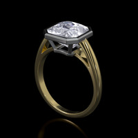 2.92 Ct. Gemstone Ring, 14K White & Yellow 2