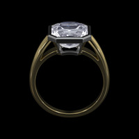 2.92 Ct. Gemstone Ring, 14K White & Yellow 3