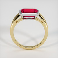 2.23 Ct. Ruby Ring, 14K White & Yellow 3