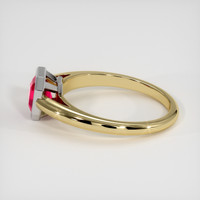 1.03 Ct. Ruby Ring, 14K White & Yellow 4