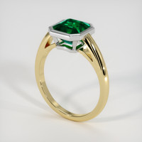 1.83 Ct. Emerald Ring, 18K White & Yellow 2