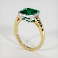 2.68 Ct. Emerald Ring, 18K White & Yellow 2