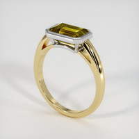 2.48 Ct. Gemstone Ring, 18K White & Yellow 2