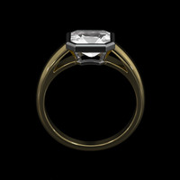 1.20 Ct. Gemstone Ring, 18K White & Yellow 3
